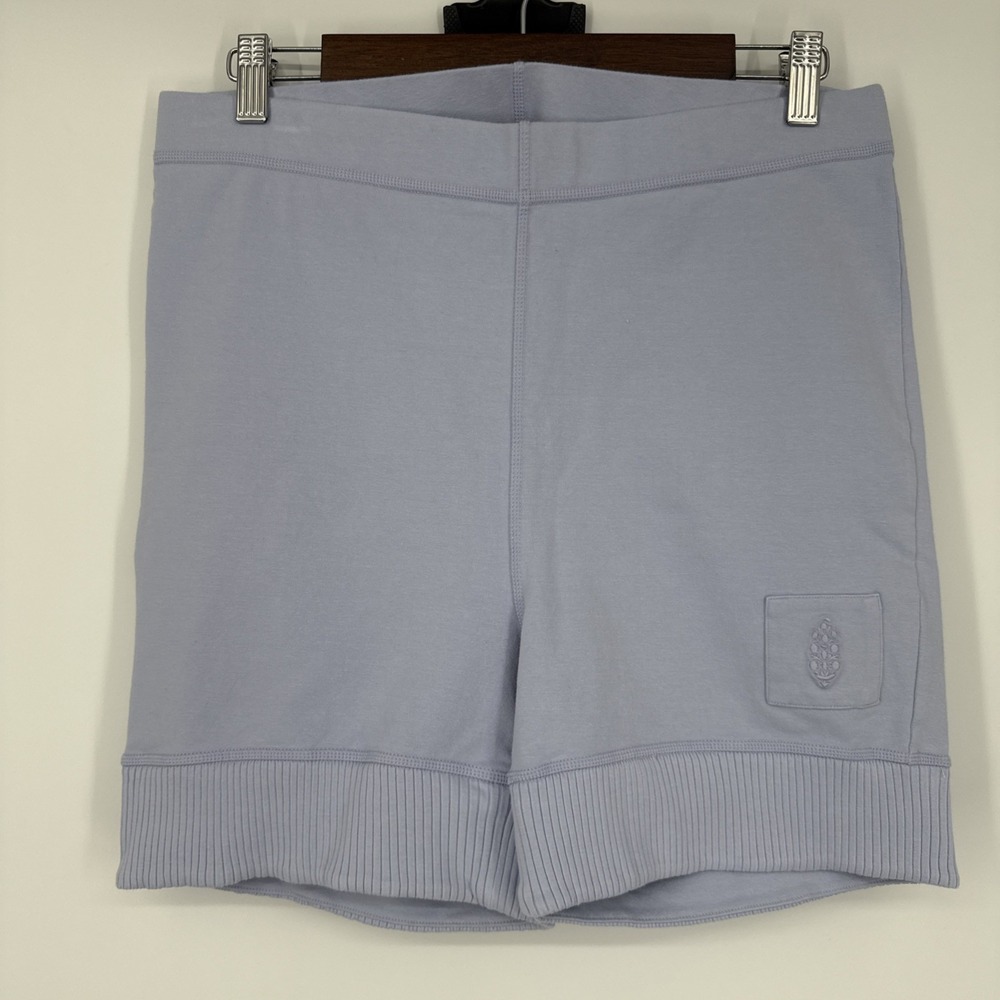 Free People Movement FP Victory Shorts Blue Biker Shorts Ribbed Activewear XL